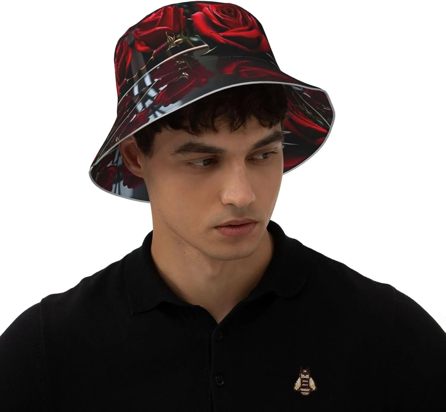 Teal Blue Reflective Bucket Hat - Summer Bucket Hat for Men and Women,Ideal for Outdoor Activities with Reversible