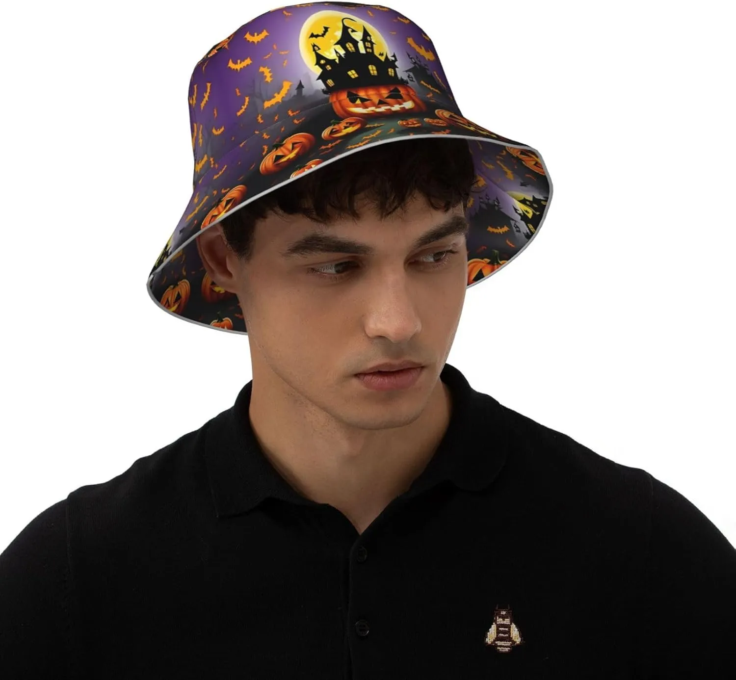 Teal Blue Reflective Bucket Hat - Summer Bucket Hat for Men and Women,Ideal for Outdoor Activities with Reversible