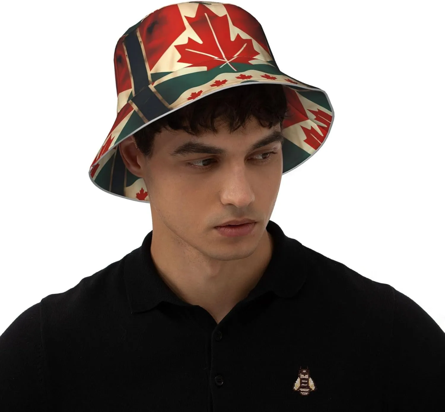 Teal Blue Reflective Bucket Hat - Summer Bucket Hat for Men and Women,Ideal for Outdoor Activities with Reversible