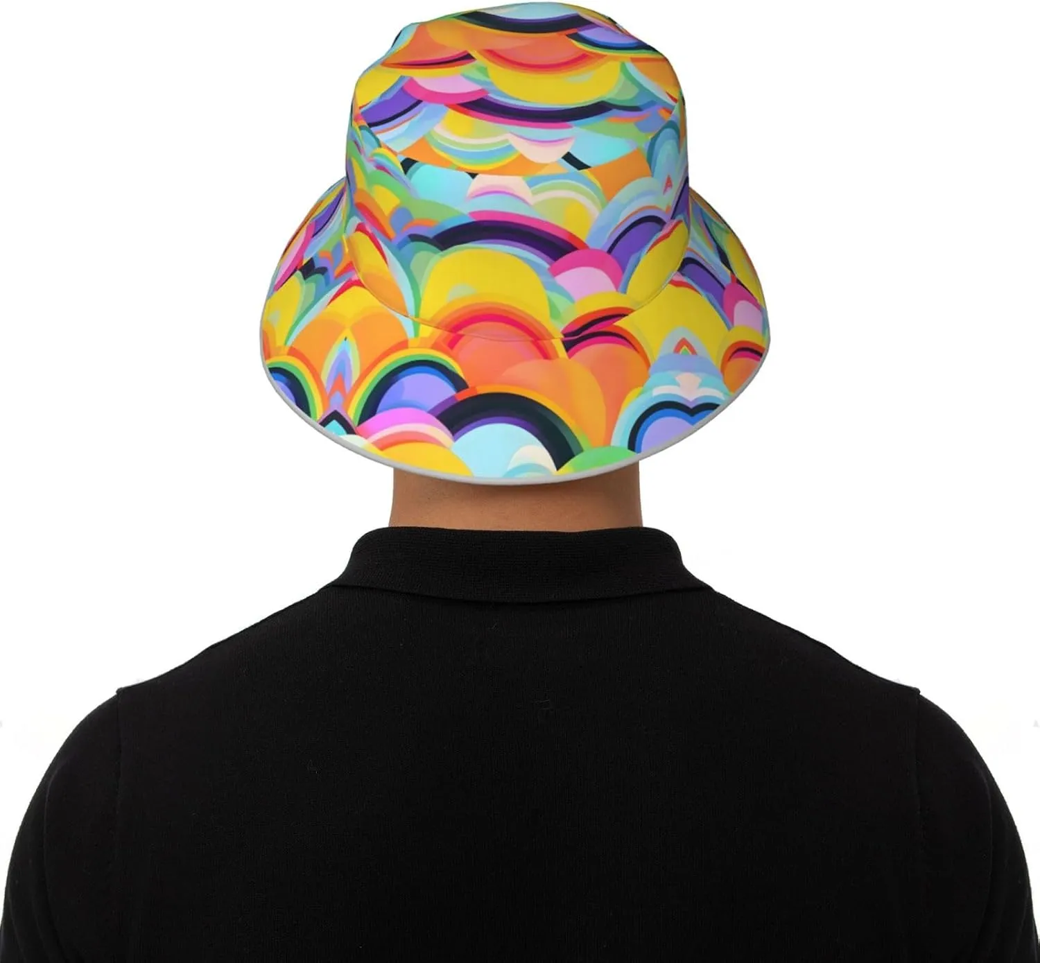 Teal Blue Reflective Bucket Hat - Summer Bucket Hat for Men and Women,Ideal for Outdoor Activities with Reversible