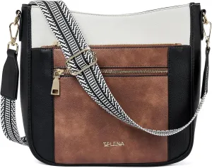 Telena Vegan Leather Crossbody Bags for Women Travel Shoulder Hobo Bag Bucket Large Purse Straps Replacement