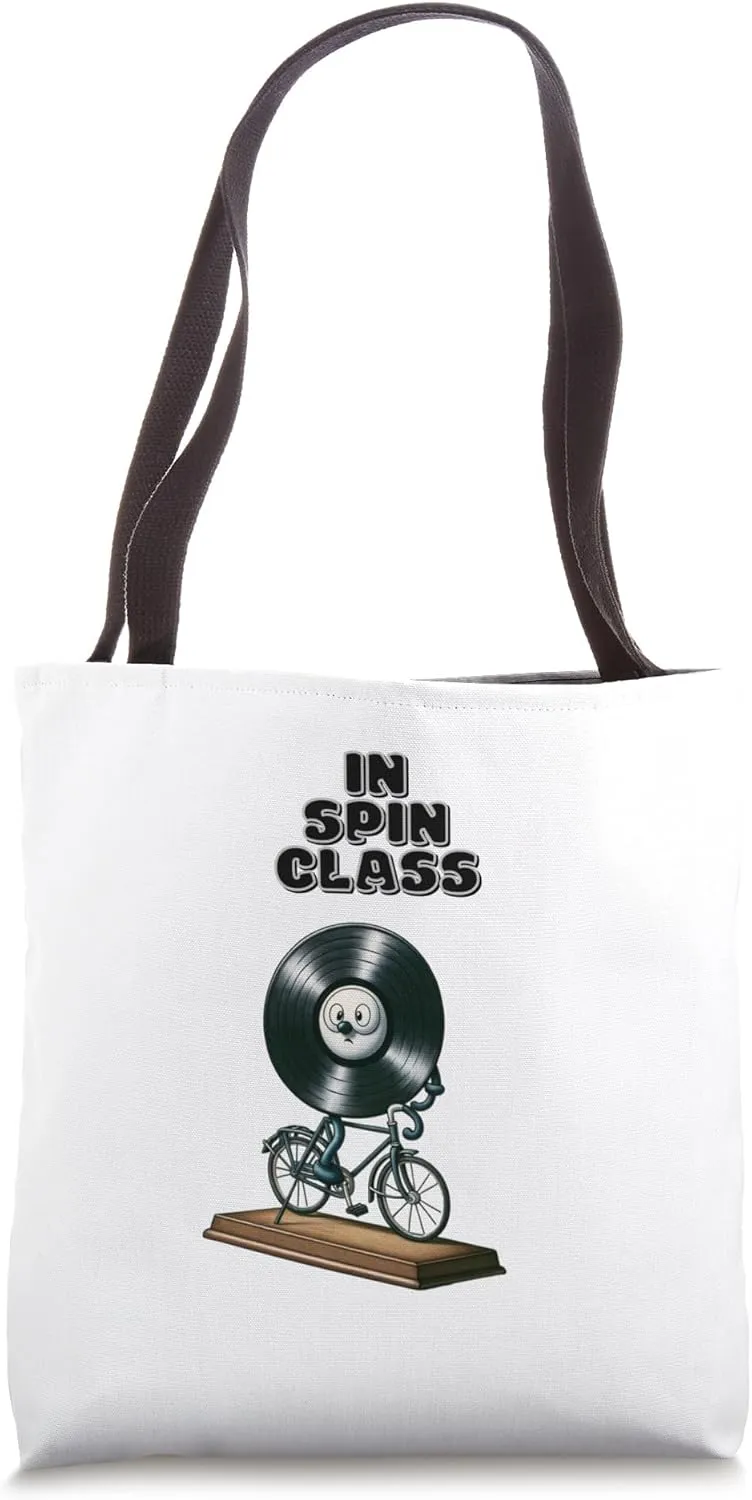 The original Spin class Record spinning Turntable VINYL 33 Tote Bag