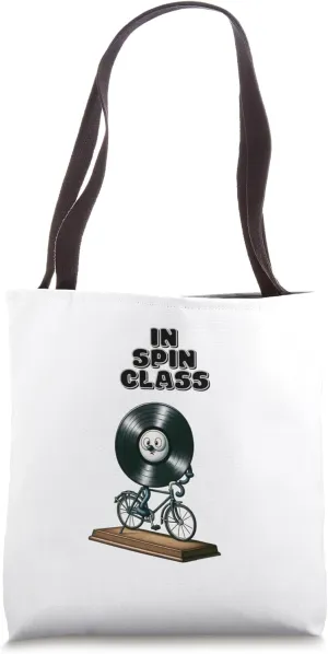 The original Spin class Record spinning Turntable VINYL 33 Tote Bag