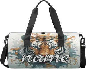 Tiger Personalized Dance Bags, Tiger Custom Sport Duffel Bag Travel Duffle Bag Overnight Weekender Bag