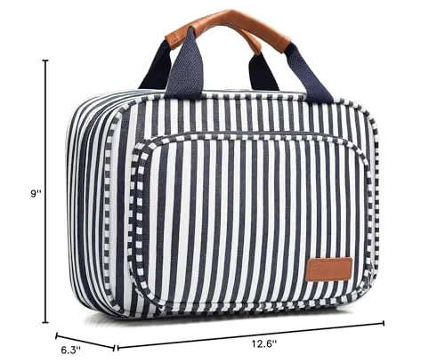Toiletry Bag for Women Large Capacity Hanging Travel Toiletry Organizer for Traveling Women with 4 Compartments & 1 Hanging Hook Travel Comestic Makeup Bag for Full Size Toiletries