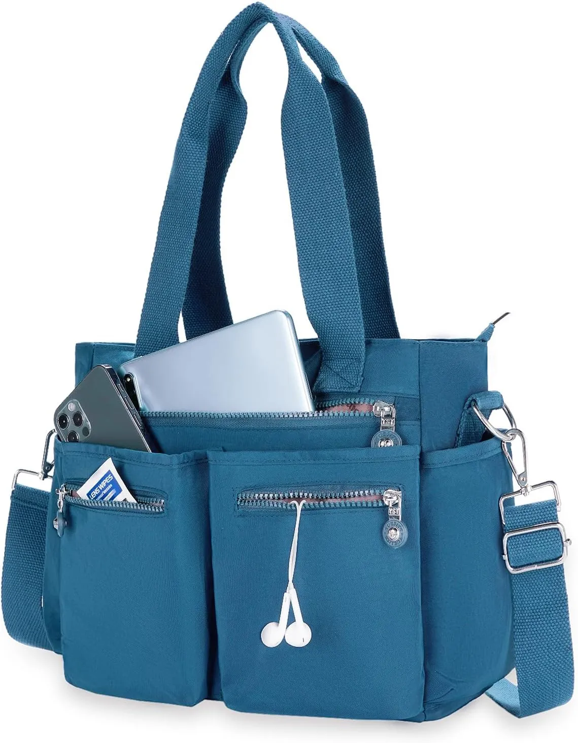 Tote Bag for Women Canvas Handbags for Woman Crossbody Bags with Multiple Pockets