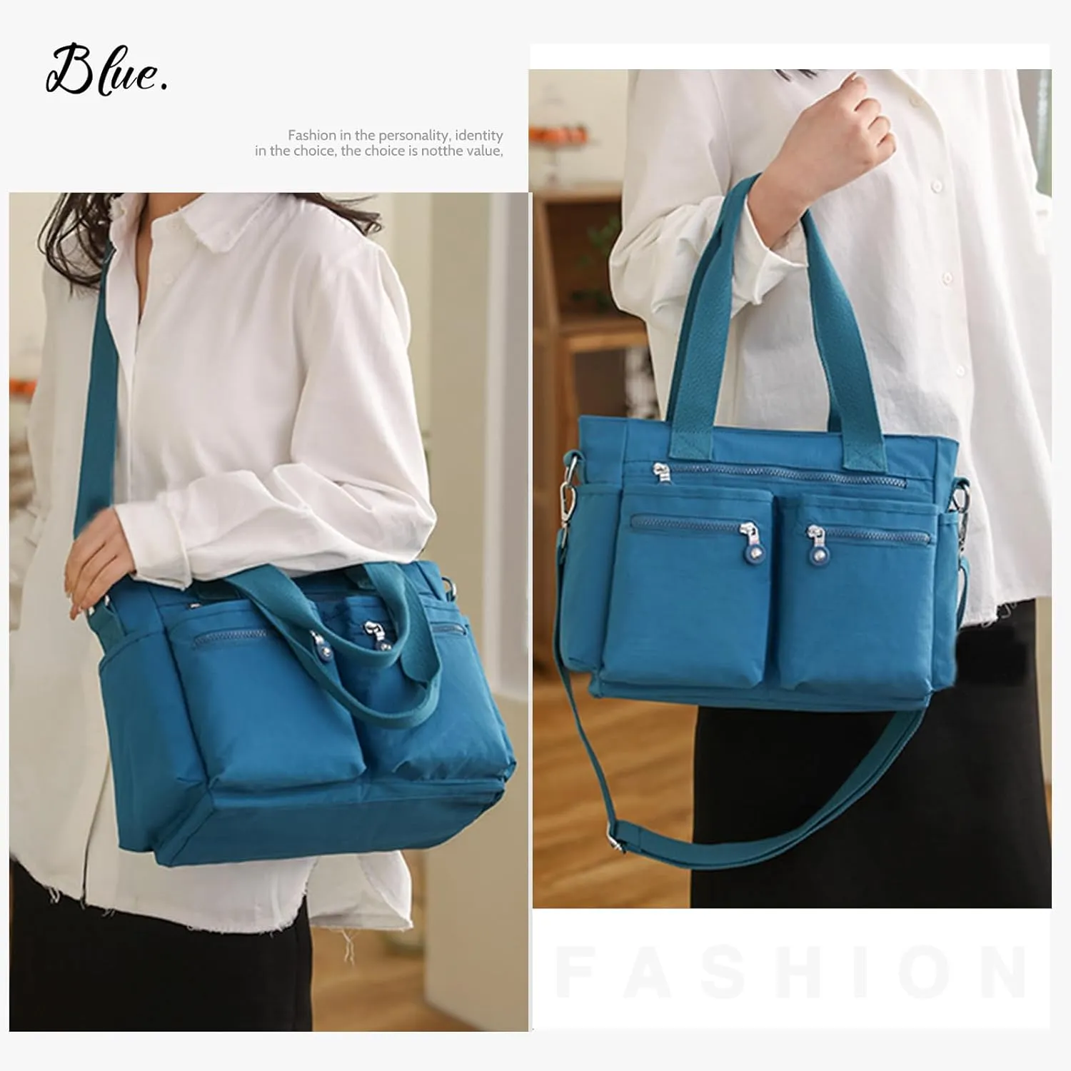 Tote Bag for Women Canvas Handbags for Woman Crossbody Bags with Multiple Pockets