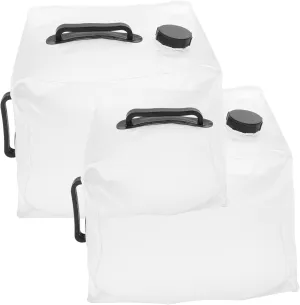 TOYANDONA 2Pcs Collapsible Water Container Portable Water Jug for Camping Hiking Outdoor Activities