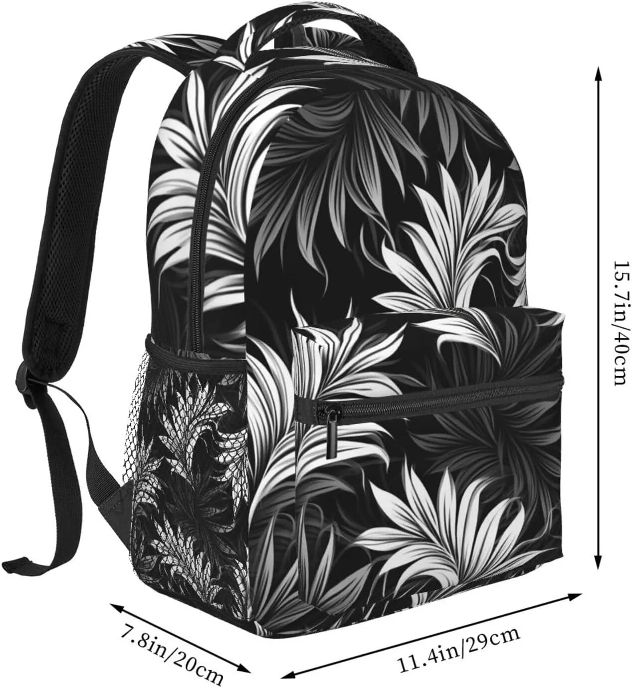 Travel Backpack for Women Men Casual Carry On Back Pack Happy foot 15.6inch Laptop Backpack