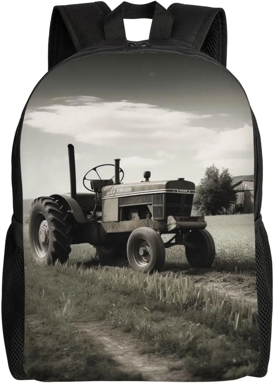 Travel Backpack Tractor Agriculture Tranquil Carry on Backpack Lightweight Business 16inches Laptop Backpack for Men Women