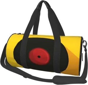 Travel Duffle Bag for Men Women, Vinyl Music Record Duffle Bags for Sport Gym Overnight Luggage