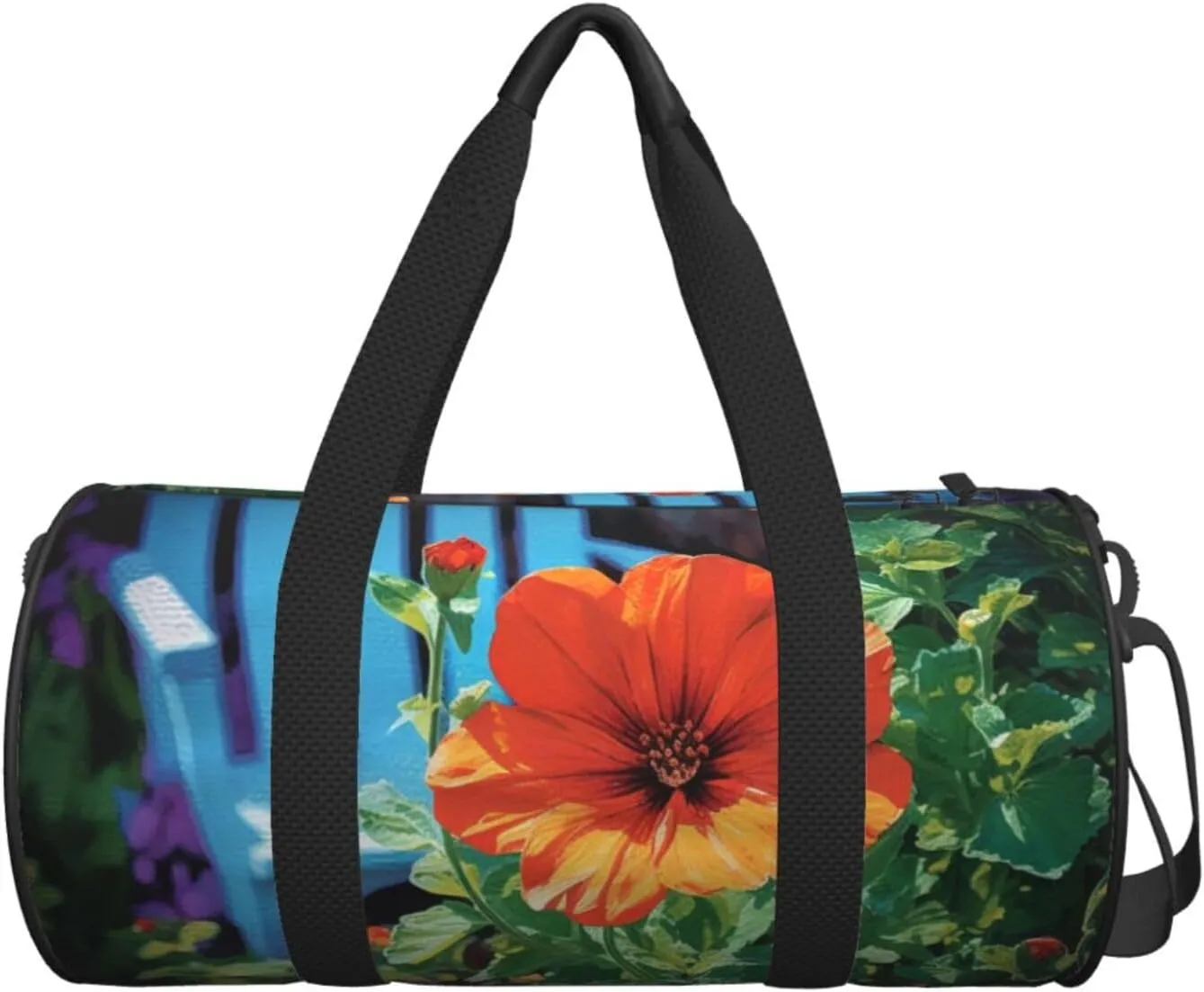 Travel Duffle Bag Weekender Bags For Men Women With Shoe Compartment Large Capacity Weekender Overnight Bag Garden Flower Carry On Tote Bags Sport Gym Bag For Travel Yoga