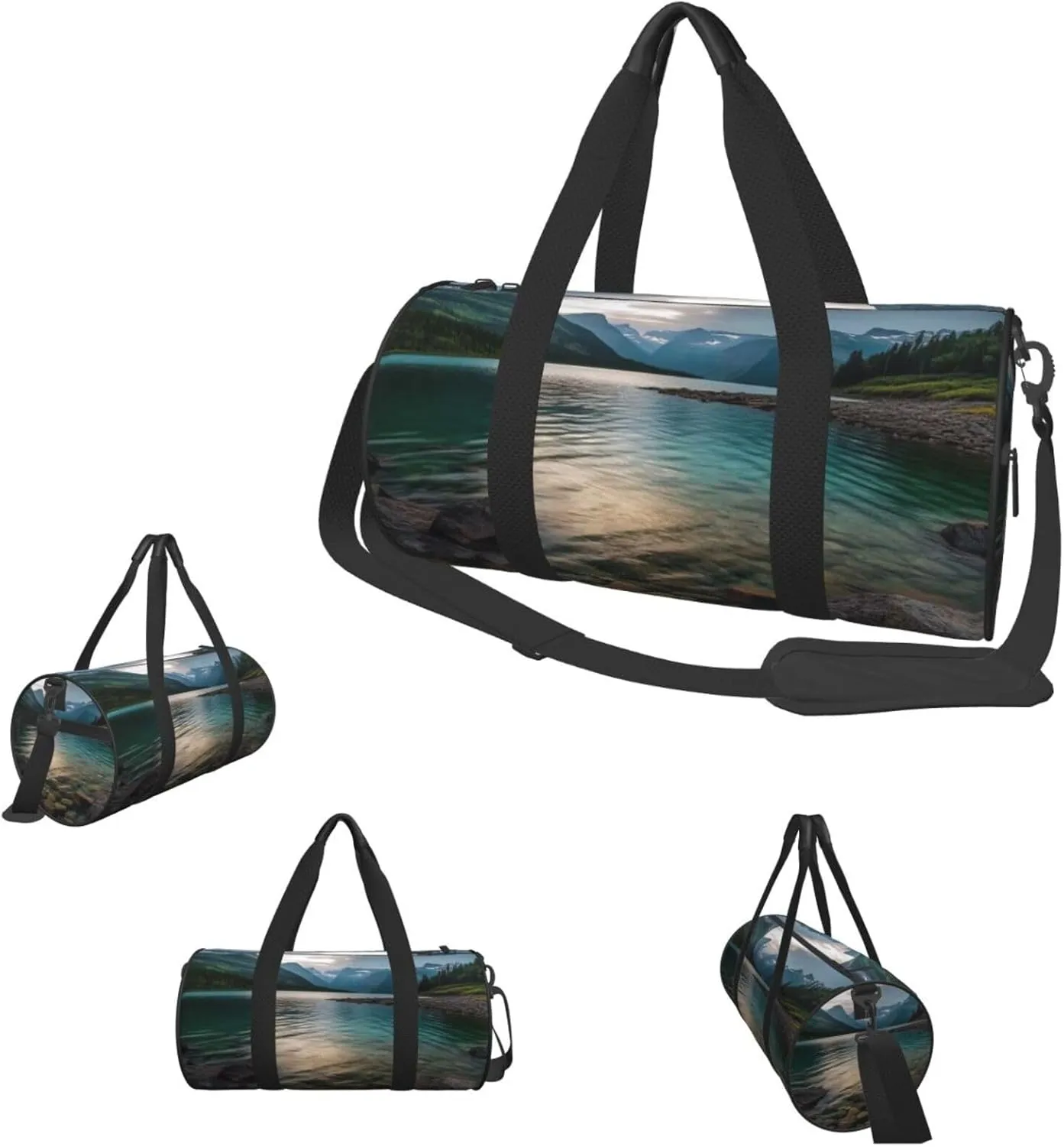 Travel Duffle Bag Weekender Bags For Men Women With Shoe Compartment Large Capacity Weekender Overnight Bag Glacier National Park Carry On Tote Bags Sport Gym Bag For Travel Yoga