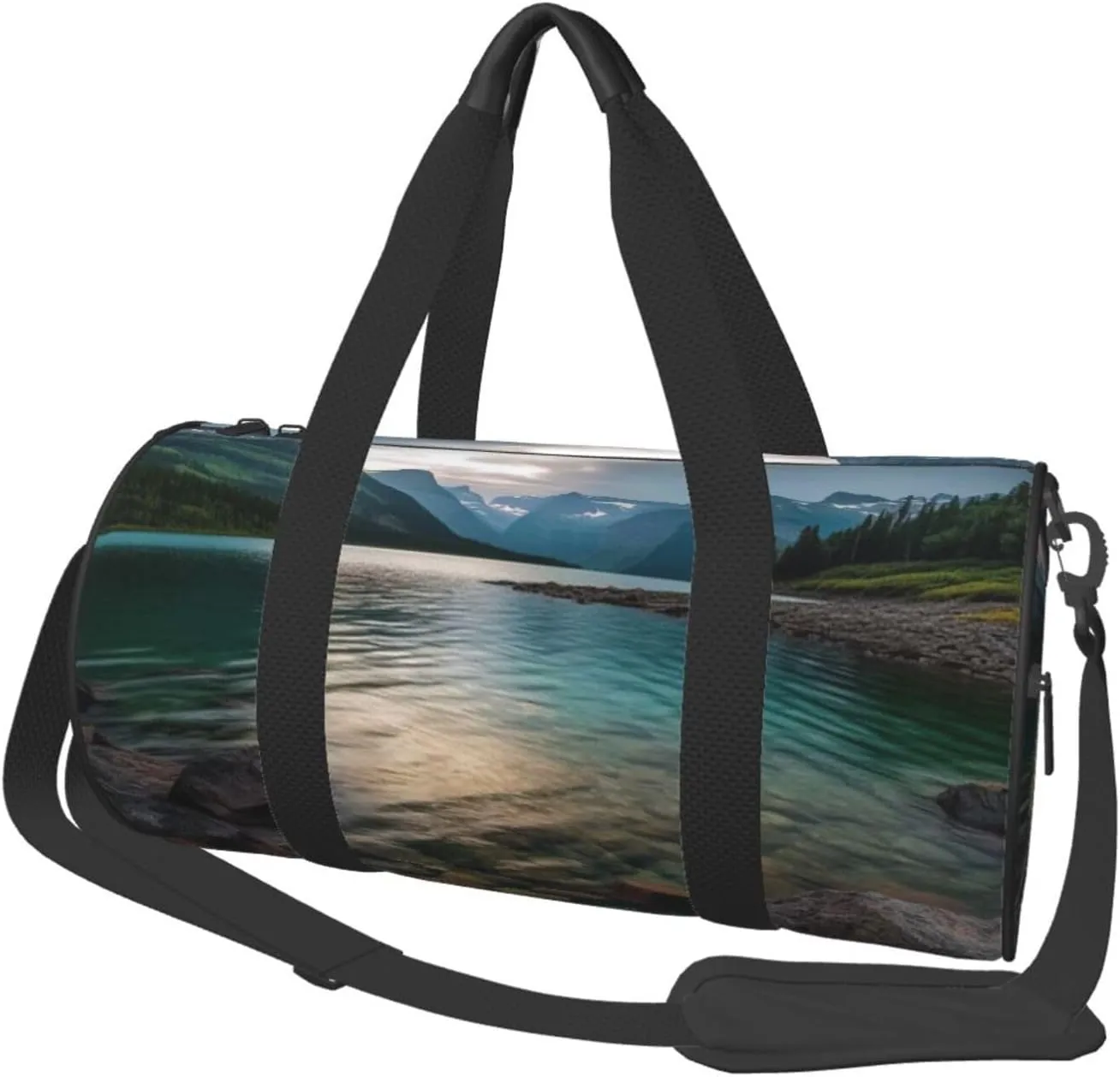 Travel Duffle Bag Weekender Bags For Men Women With Shoe Compartment Large Capacity Weekender Overnight Bag Glacier National Park Carry On Tote Bags Sport Gym Bag For Travel Yoga