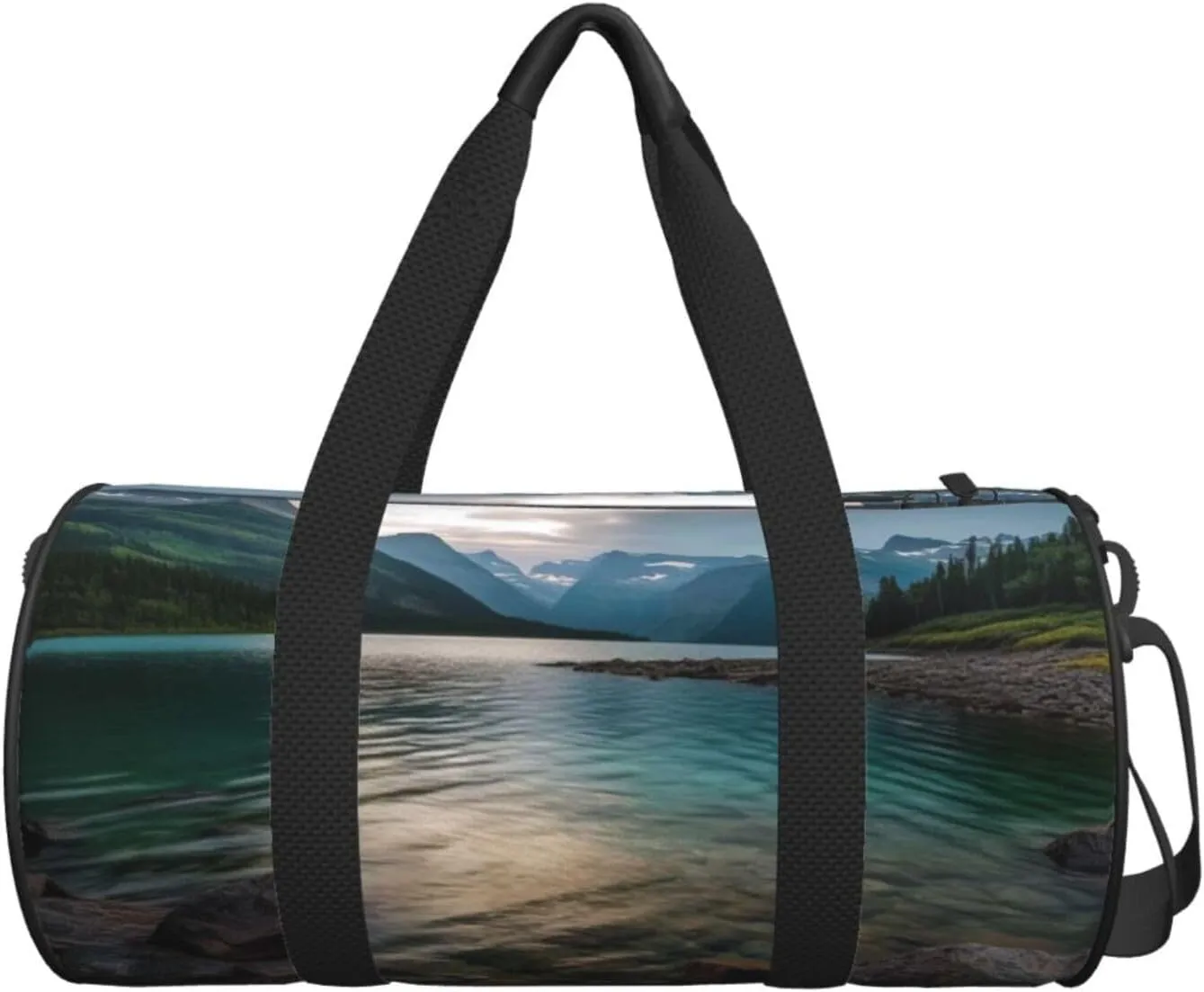 Travel Duffle Bag Weekender Bags For Men Women With Shoe Compartment Large Capacity Weekender Overnight Bag Glacier National Park Carry On Tote Bags Sport Gym Bag For Travel Yoga
