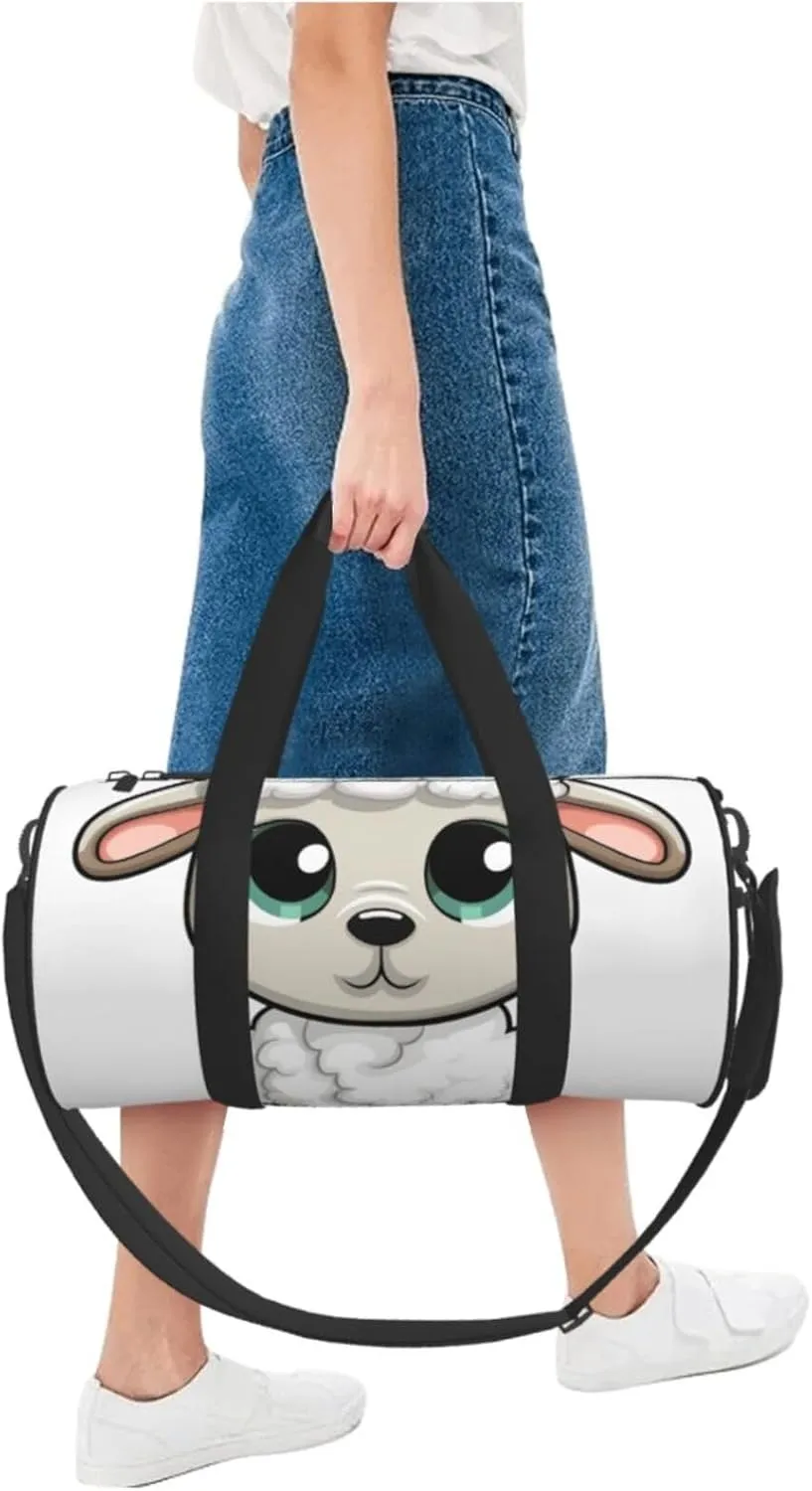 Travel Duffle Bag Weekender Bags for Men Women with Shoe Compartment Large Capacity Weekender Overnight Bag Lamb Carry On Tote Bags Sport Gym Bag for Travel Yoga