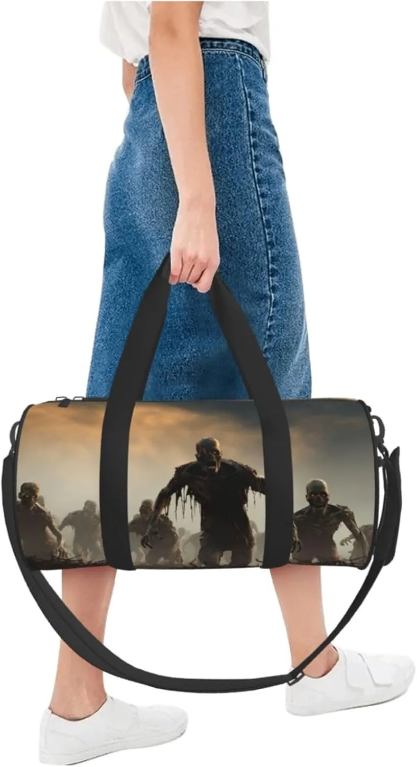 Travel Duffle Bag Weekender Bags For Men Women With Shoe Compartment Large Capacity Weekender Overnight Bag Many Zombie Carry On Tote Bags Sport Gym Bag For Travel Yoga