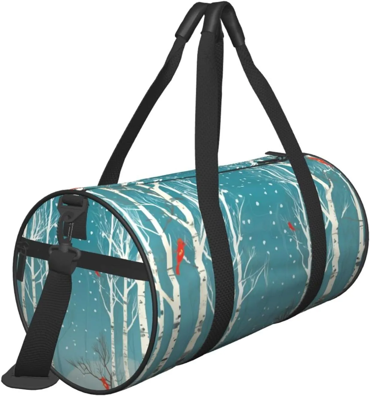 Travel Duffle Bag Weekender Bags For Men Women With Shoe Compartment Large Capacity Weekender Overnight Bag Merry Christmas Birch Tree Carry On Tote Bags Sport Gym Bag For Travel Yoga