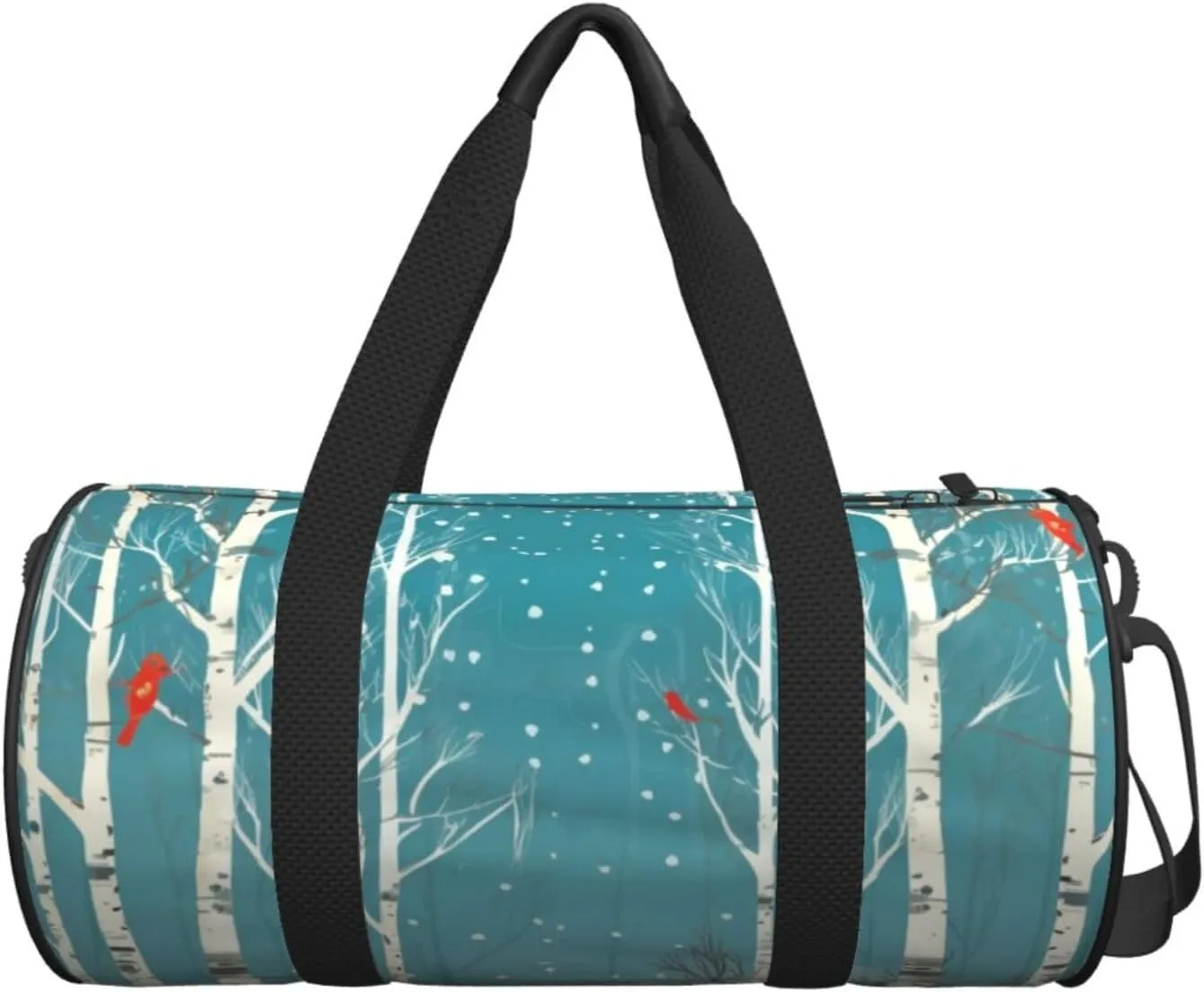 Travel Duffle Bag Weekender Bags For Men Women With Shoe Compartment Large Capacity Weekender Overnight Bag Merry Christmas Birch Tree Carry On Tote Bags Sport Gym Bag For Travel Yoga