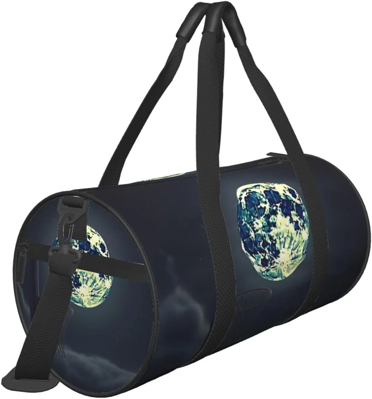 Travel Duffle Bag Weekender Bags For Men Women With Shoe Compartment Large Capacity Weekender Overnight Bag Moon And Basketball Carry On Tote Bags Sport Gym Bag For Travel Yoga