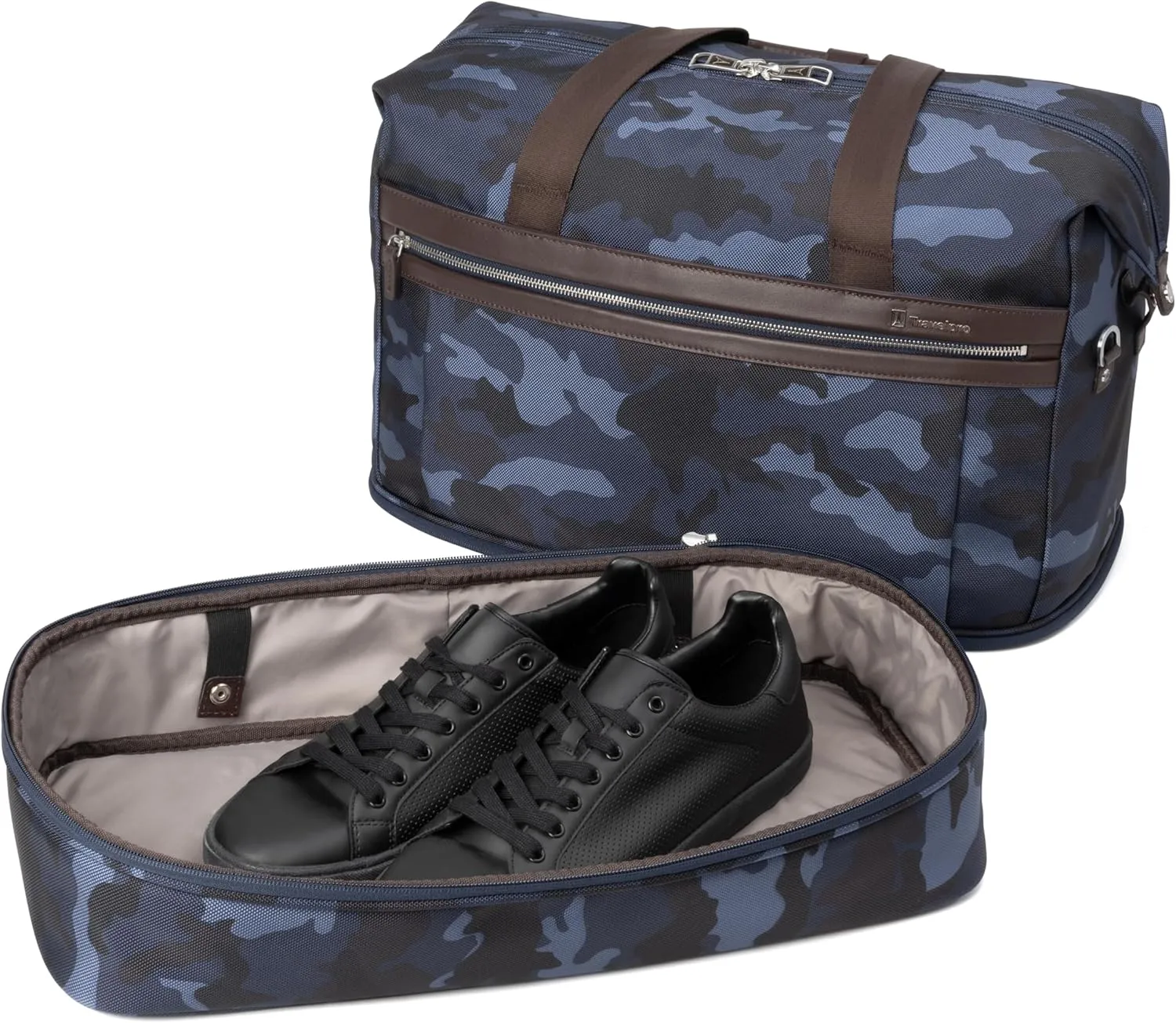 Travelpro Platinum Elite Carry on Soft Travel Drop-Bottom Weekender Bag, Overnight, Men and Women