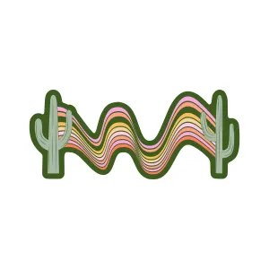 Trippy Cacti Vinyl Sticker