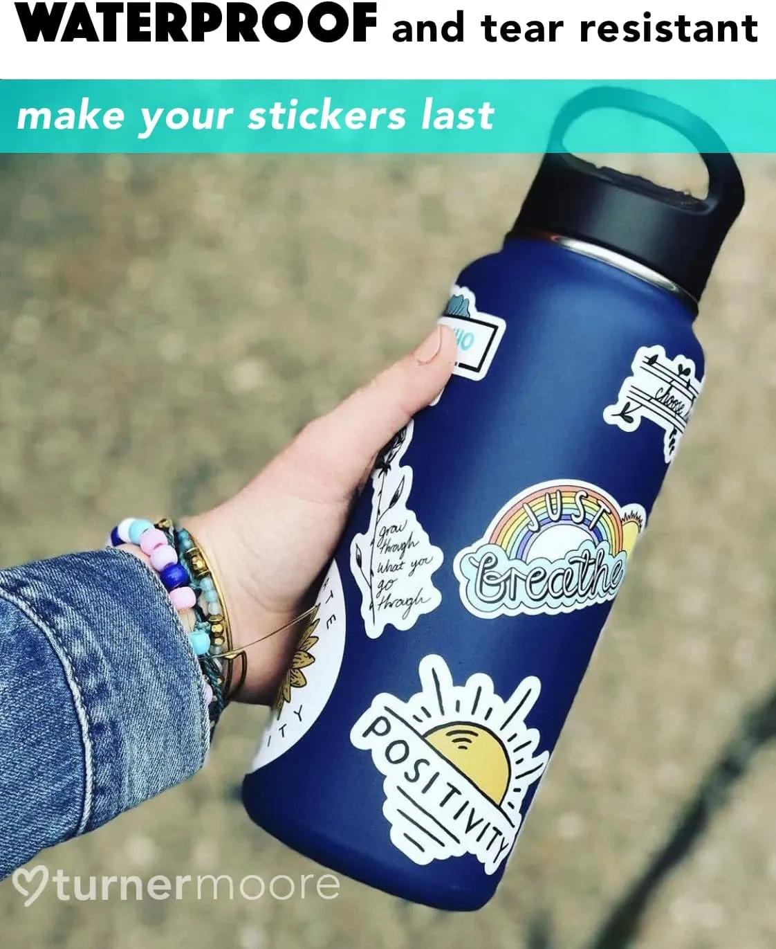 Turner Moore Edition Matte Clear Sticker Laminate Roll - Self-Adhesive, 12" x 15FT, Waterproof for Cricut & Stencils