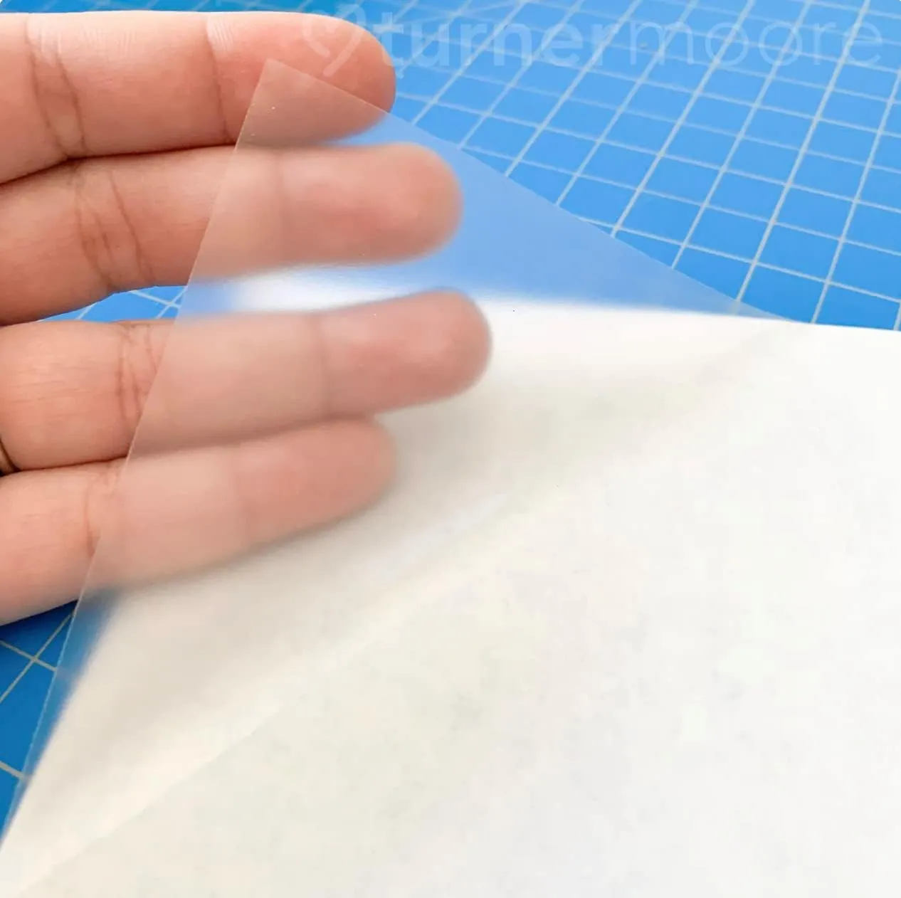 Turner Moore Edition Matte Clear Sticker Laminate Roll - Self-Adhesive, 12" x 15FT, Waterproof for Cricut & Stencils