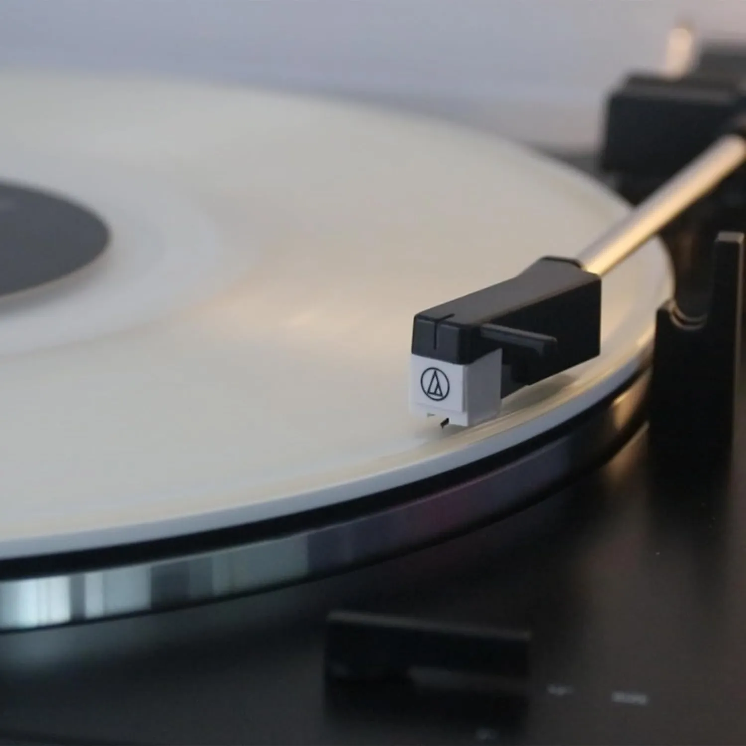 Turntable Mat Record Platter Slipmat: Acrylic Record Player Platter Vinyl Slip Mats for Turntables Antistatic Tighter & Defined Bass, White