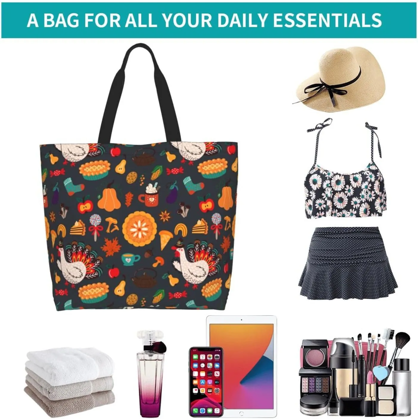 Twelve constellations Tote Bag Shopping Bag Portable Handbags Tote Shoulder Bucket Bags for Women