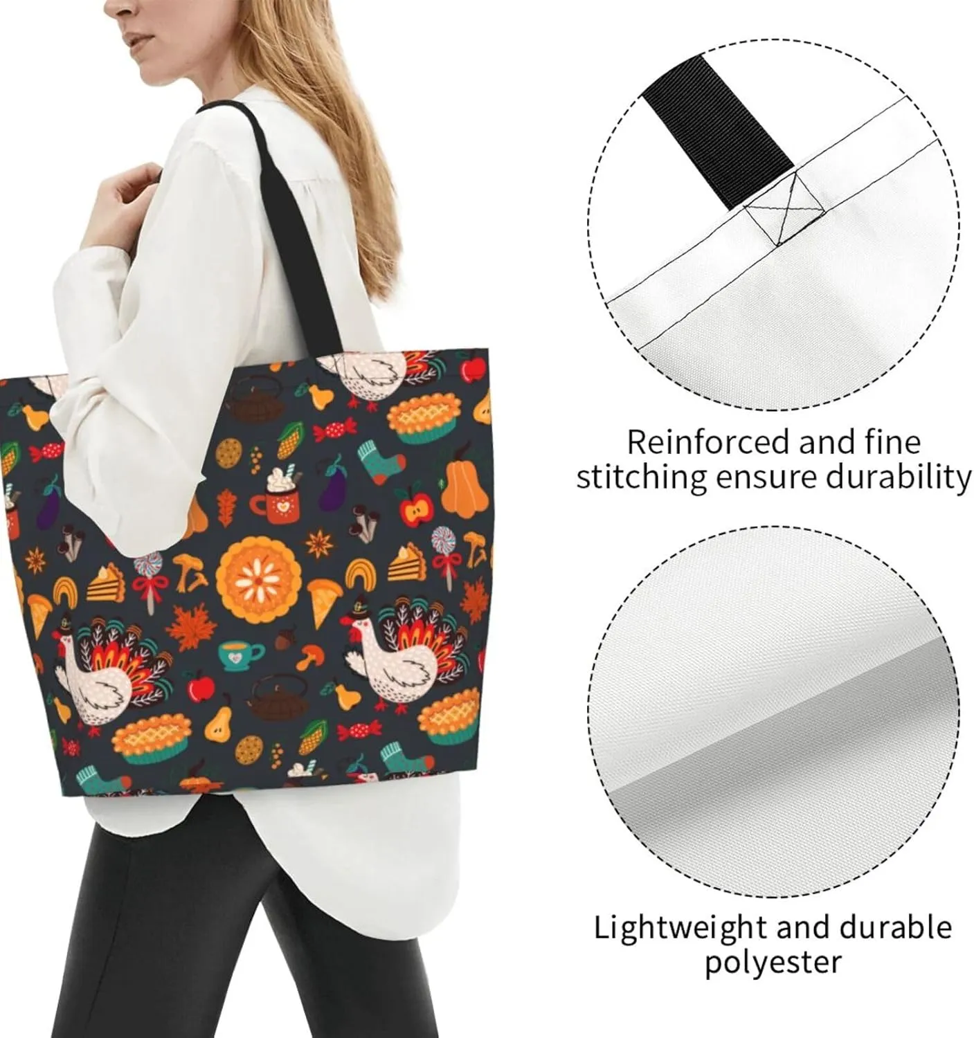 Twelve constellations Tote Bag Shopping Bag Portable Handbags Tote Shoulder Bucket Bags for Women