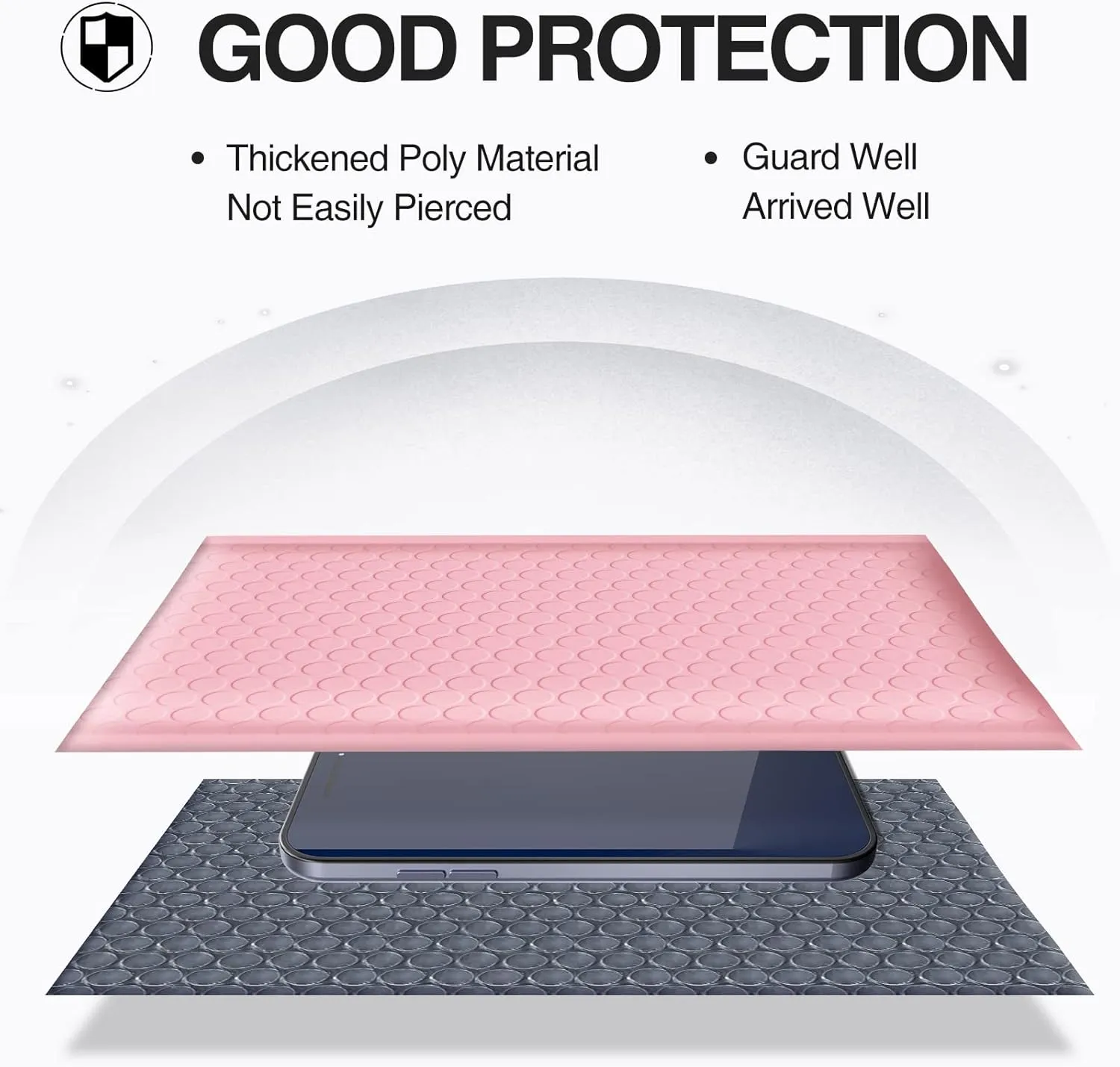 UCGOU Bubble Mailers 6x10 Inch Light Pink 25 Pack Poly Padded Envelopes Small Business Mailing Packages Opaque Self Seal Adhesive Waterproof Boutique Shipping Bags for Jewelry Makeup Supplies #0
