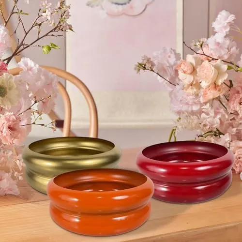 UJEAVETTE Plant Pot Home Furnishing Desktop Ornament Decorative Vase Round Bubble Vase Gold Baskets, Pots & Window Boxes