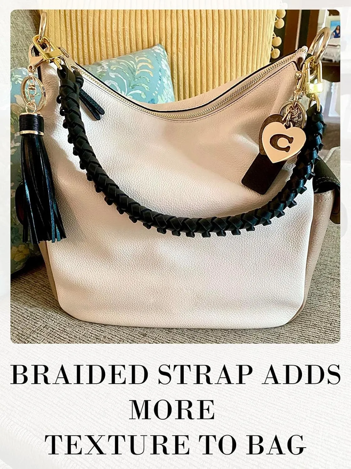 Vachetta Leather Braided Purse Handle for Neonoe Strap Metis Noe BB NM Beaubourg Hobo Bucket Bag Luxury Short Handle Strap Replacement
