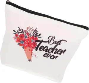 VALICLUD Makeup Organizer Bag Travel Cosmetic Pouch Zipper Makeup Bag for Teacher Appreciation
