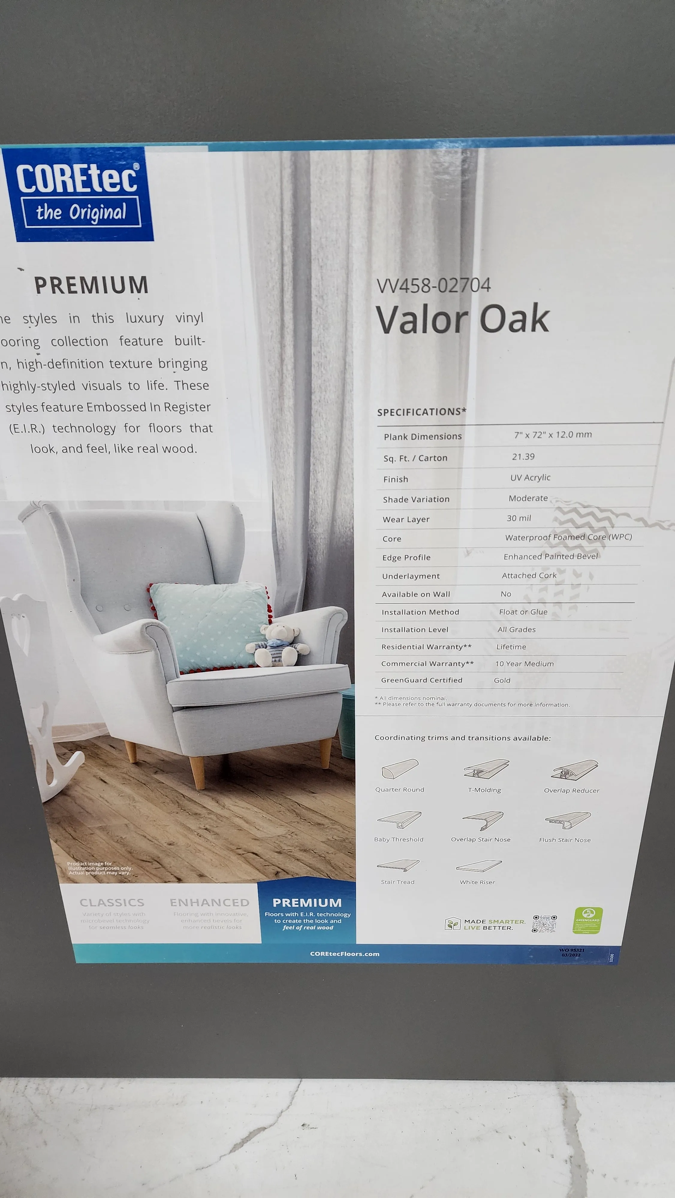 Valor Oak - Coretec vv458 Originals Premium