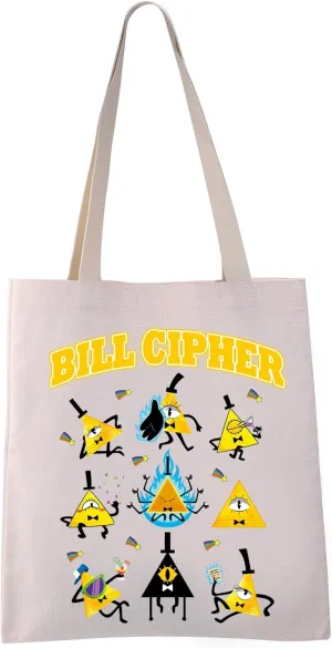 VAMSII Bill Tote Bag Cartoon Lovers Gifts Mystery Shack Gift G Shoulder Bag