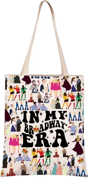 VAMSII Broadway Tote Bag - In My Broadway Era Theatre Gift - Musical Merch