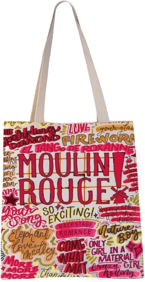 VAMSII Moulin Musical Quote Tote Bag Musical Theatre Lover Gift Musical Fans Gift (Moulin tote)