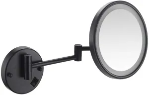 Vanity LED Lighted 8 Inches Double Sided Makeup Mirrors Powered by Plug or Charging(F)