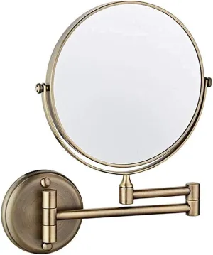 Vanity Mirror, Makeup Mirror Vanity Mirror Bathroom Vanity Mirror,Beauty Mirror Wall-Mounted Mirror Makeup Mirror Folding Magnifying Double-Sided for Hotel Bathroom Cosmetic Mirror(Color:C)