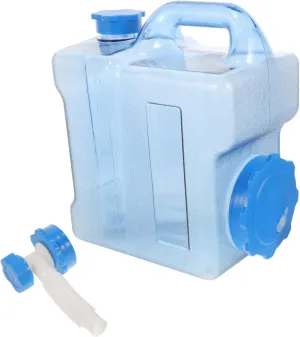 VANZACK 7.5l Portable Water Bucket with Spigot Large Capacity Water Jug for Camping Hiking Outdoor Activities