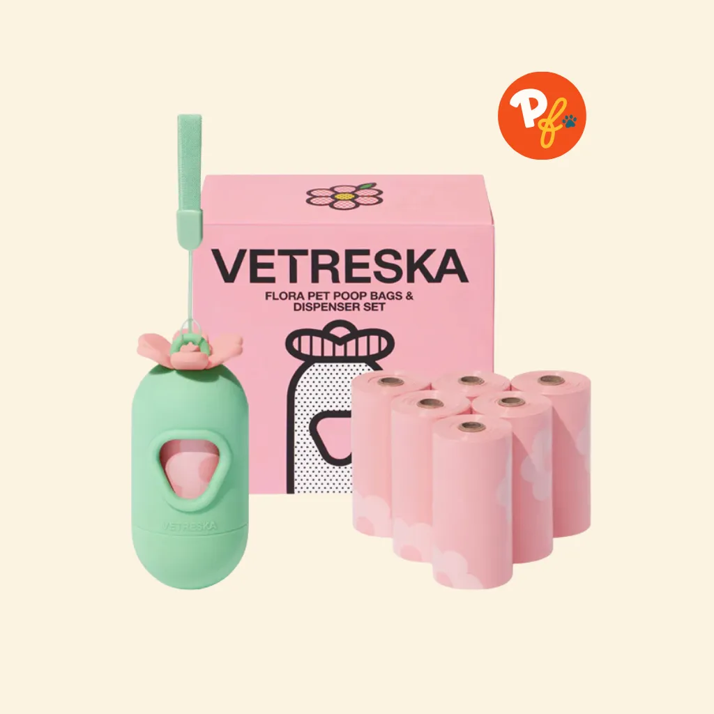 Vetreska - Flora Scented Poop Bag Dispenser (with 7 Rolls)