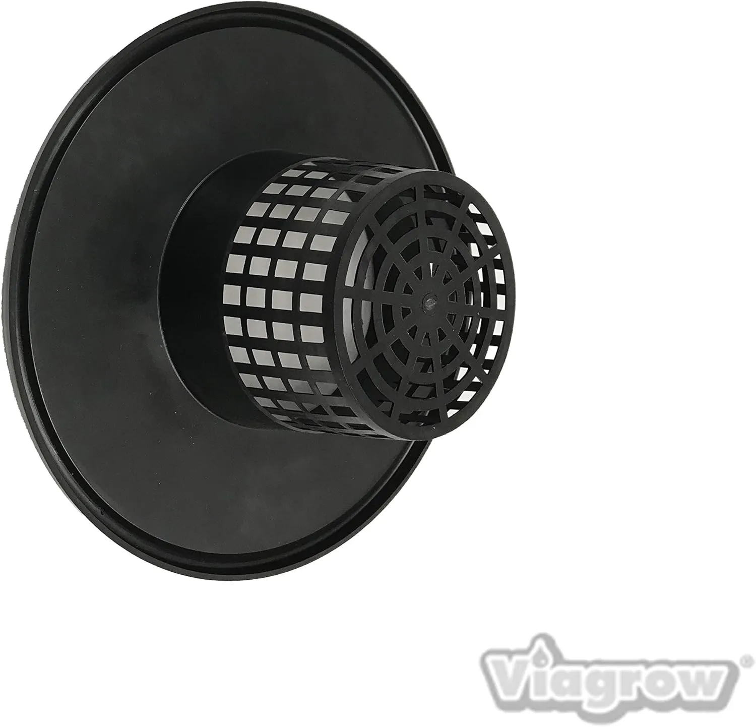Viagrow 6 inch Wide Lip Bucket Basket Lid, (6 Pack), 5 and 3.5 Gallon DWC Bucket Net Pots