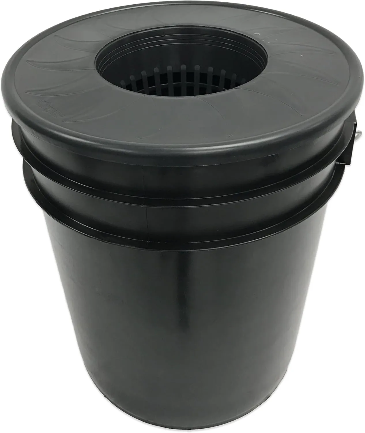 Viagrow 6 inch Wide Lip Bucket Basket Lid, (6 Pack), 5 and 3.5 Gallon DWC Bucket Net Pots