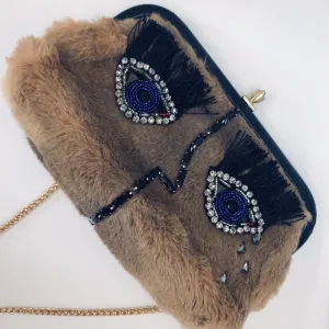 Vintage 1950’s Fur Clutch/ Cross-body