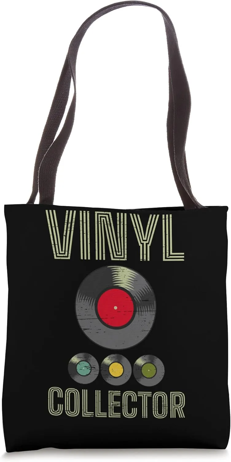 Vinyl Collector Phonograph Record Music Dj Tote Bag