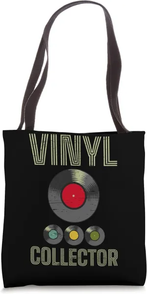 Vinyl Collector Phonograph Record Music Dj Tote Bag