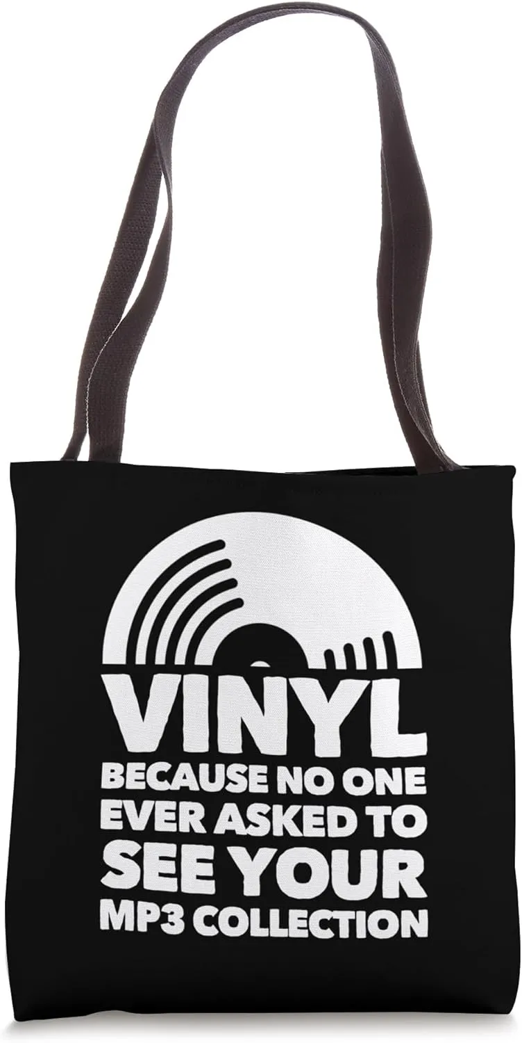 Vinyl LP Record - Vinyl Disc Tote Bag