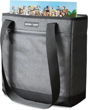 Vinyl Record Carry Bag – Maximum Protection & Water-Resistant Storage – Collector-Grade DJ Travel Case for 12-Inch LP Records – Removable Adjustable Shoulder Strap – Durable, Lightweight, Portable